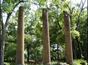 Original Cherokee Female Seminary Columns